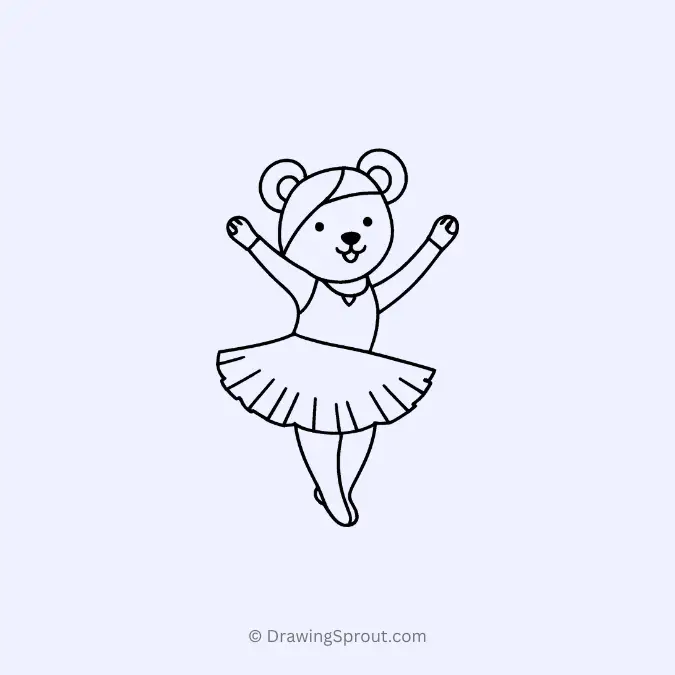 Dancing bear with a tutu
