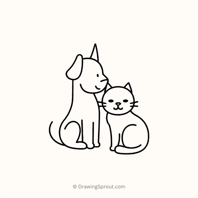 Dog and cat best friend
