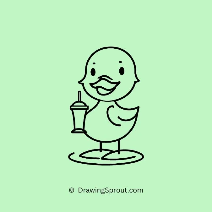 Duck with a Drink Stand