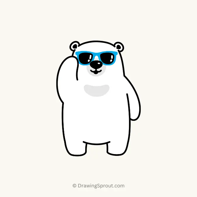cute panda wearing sunglasses