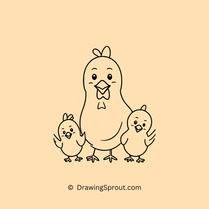 10-Chicken Family Portrait ๐ธ
