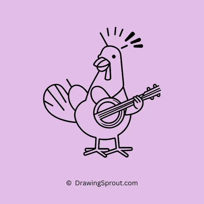 Chicken Playing an Instrument