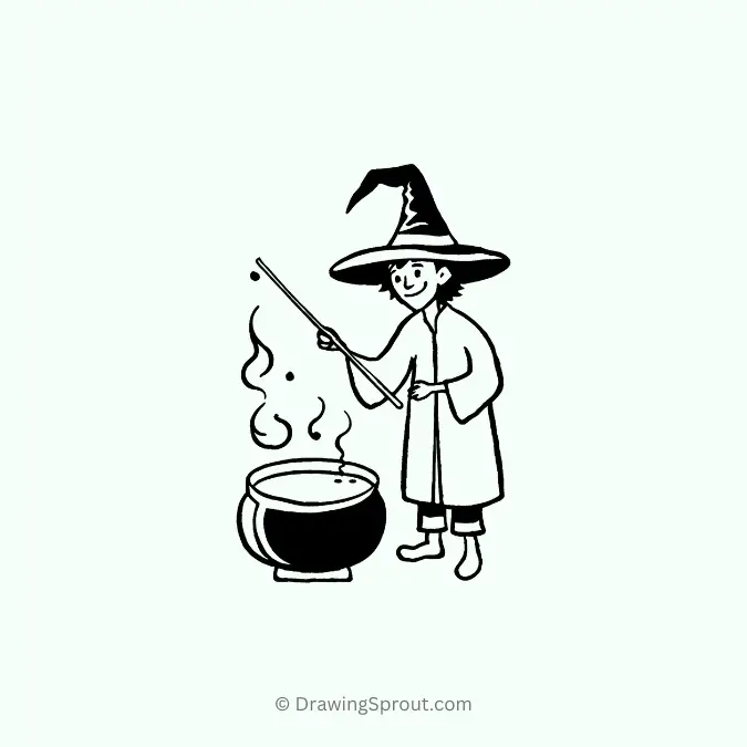 cute Stirring stirring a potion