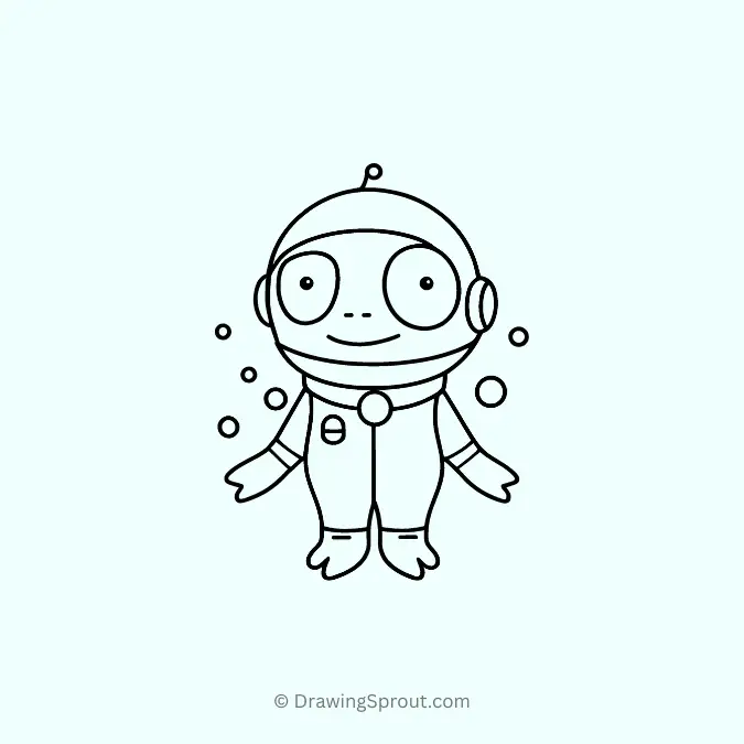frog in space suit