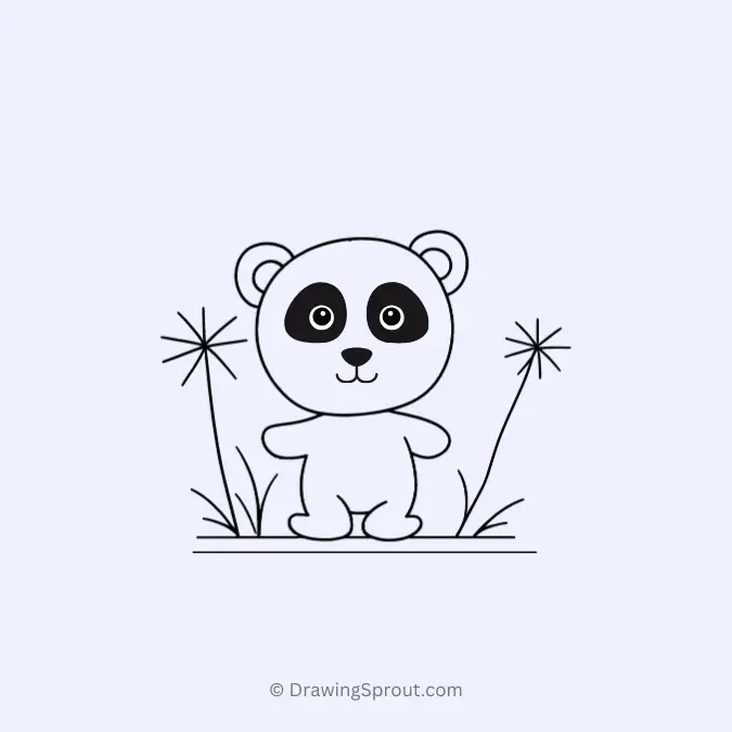 Bear with Dandelion Flower