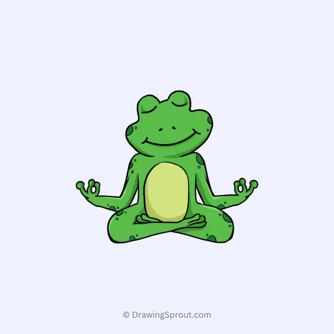 relaxed frog