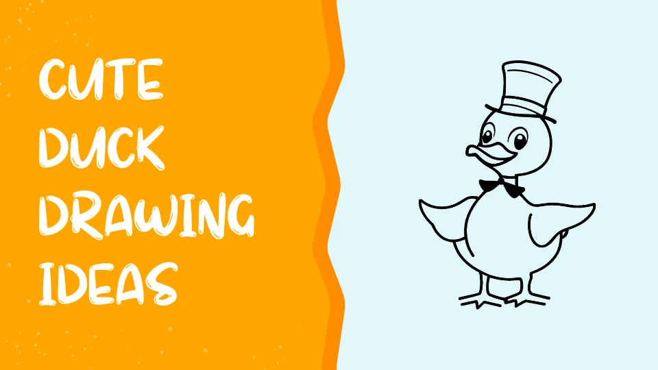 Cute Duck Drawing Ideas