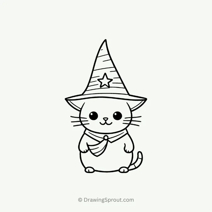 cat as a wizard