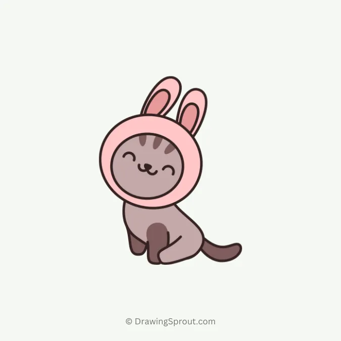 cat wearing bunny ears